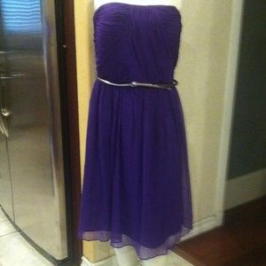 Donna Morgan strapless chiffon dress